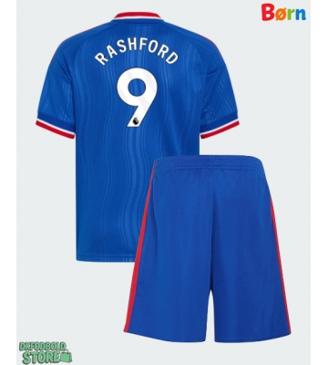 Manchester United Marcus Rashford #9 Replika Babytøj Udebanesæt Børn 2026-27 Kortærmet (+ Korte bukser)